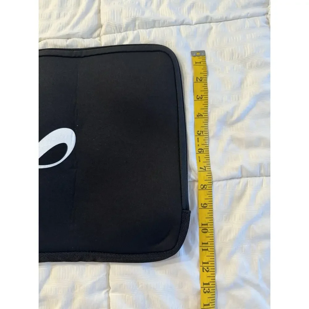 New Black Laptop Tablet Sleeve Infinity Logo Work Tech Office Travel Large Soft